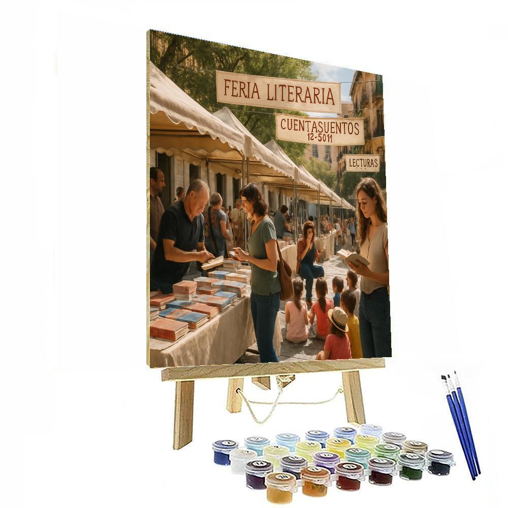 Semana Negra Book Fair Outdoor Plaza paint by numbers