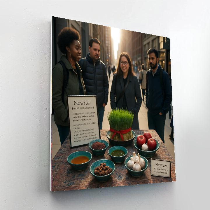 Nowruz City Street Haft Seen Pop Up Paint by numbers kits