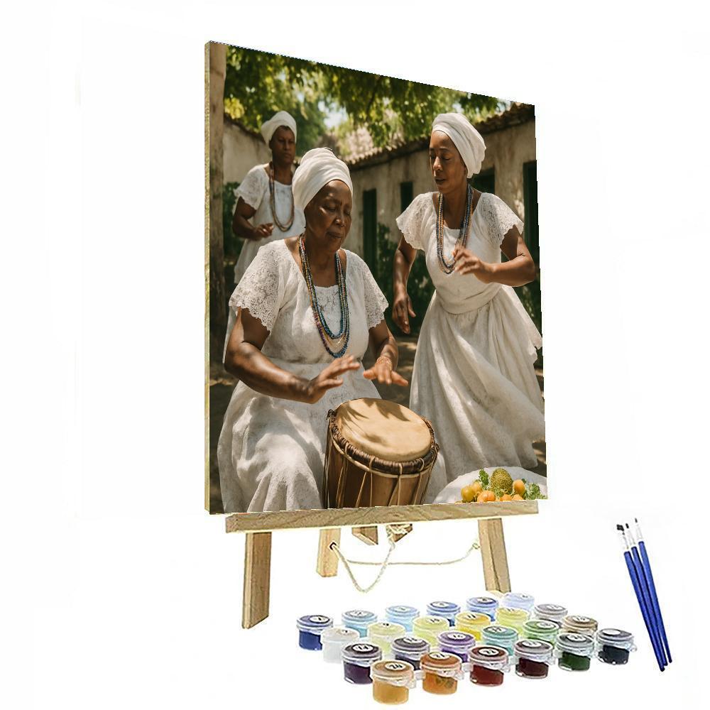 Candomble Ritual Salvador De Bahia painting number kit