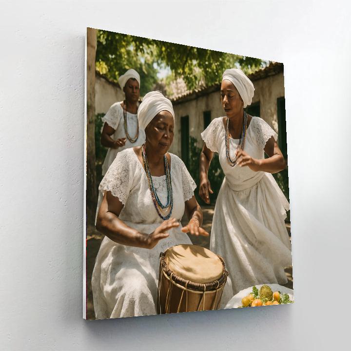 Candomble Ritual Salvador De Bahia painting number kit