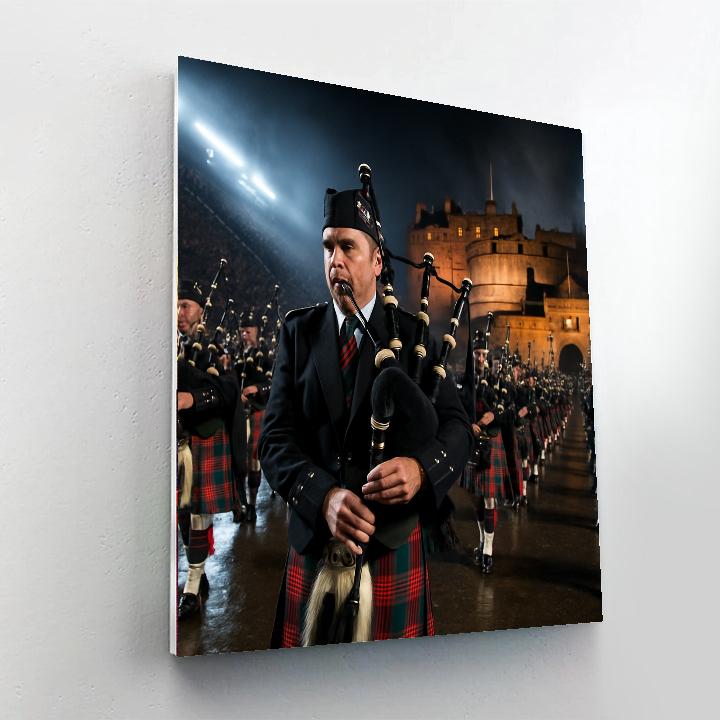 Royal Edinburgh Military Tattoo Night Numbered painting kits