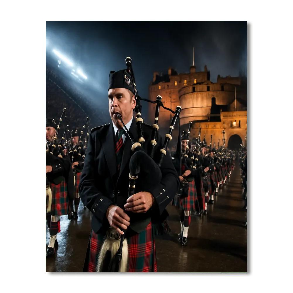 Royal Edinburgh Military Tattoo Night Numbered painting kits