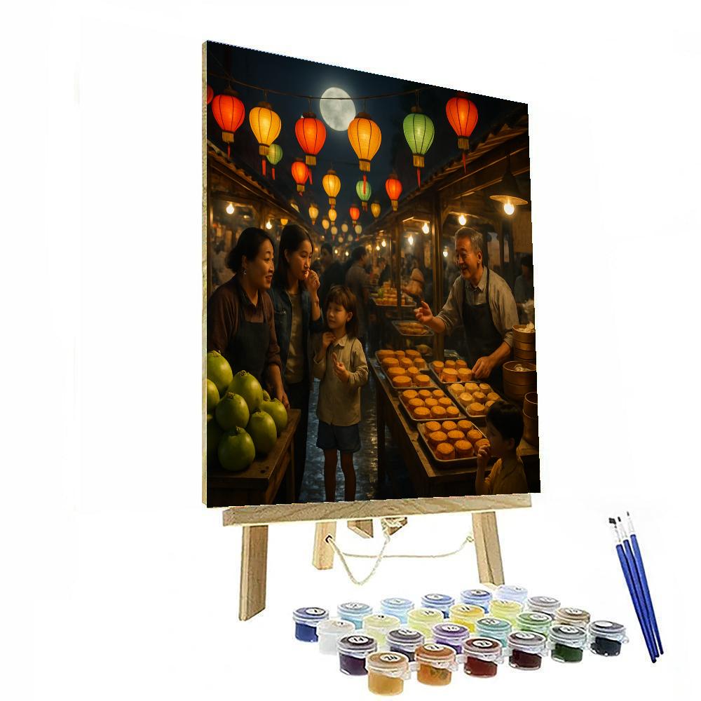 Harvest Moon Mid Autumn Market Taiwan Number painting