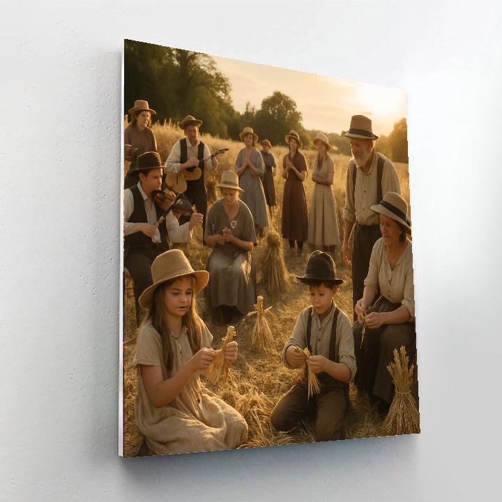 Harvest Festival Thanksgiving Field Blessing Painting by numbers kit