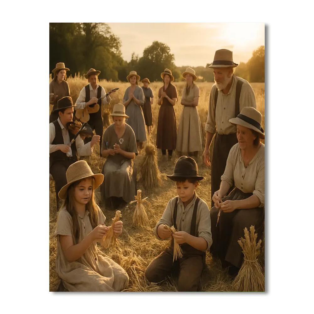 Harvest Festival Thanksgiving Field Blessing Painting by numbers kit