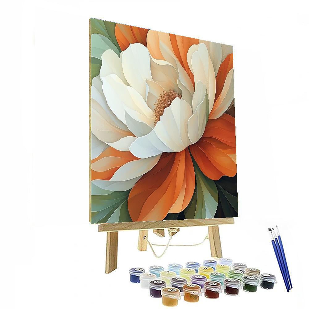 Georgia OKeeffe Inspired Desert Flowers Numbered painting kits