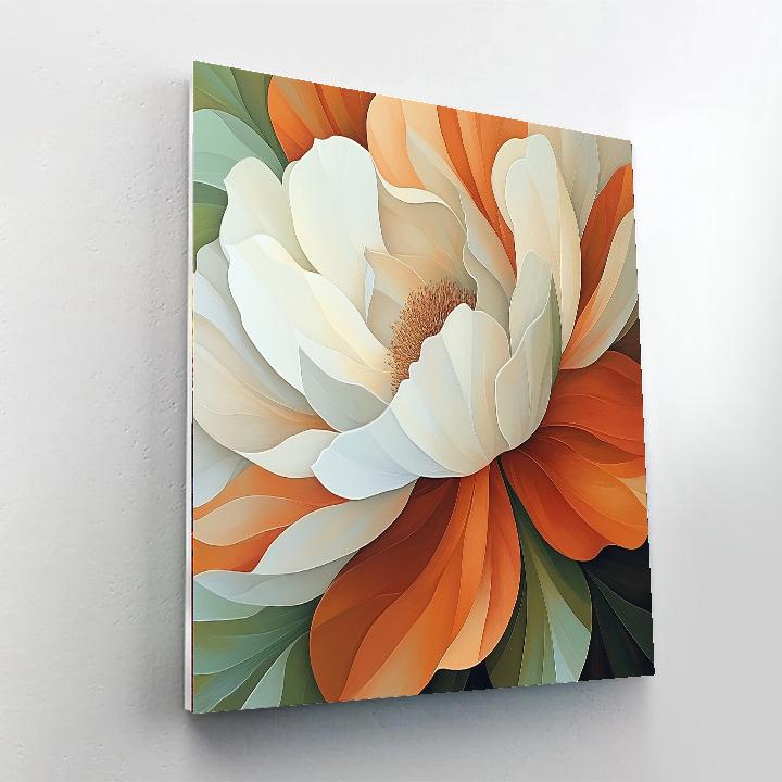 Georgia OKeeffe Inspired Desert Flowers Numbered painting kits