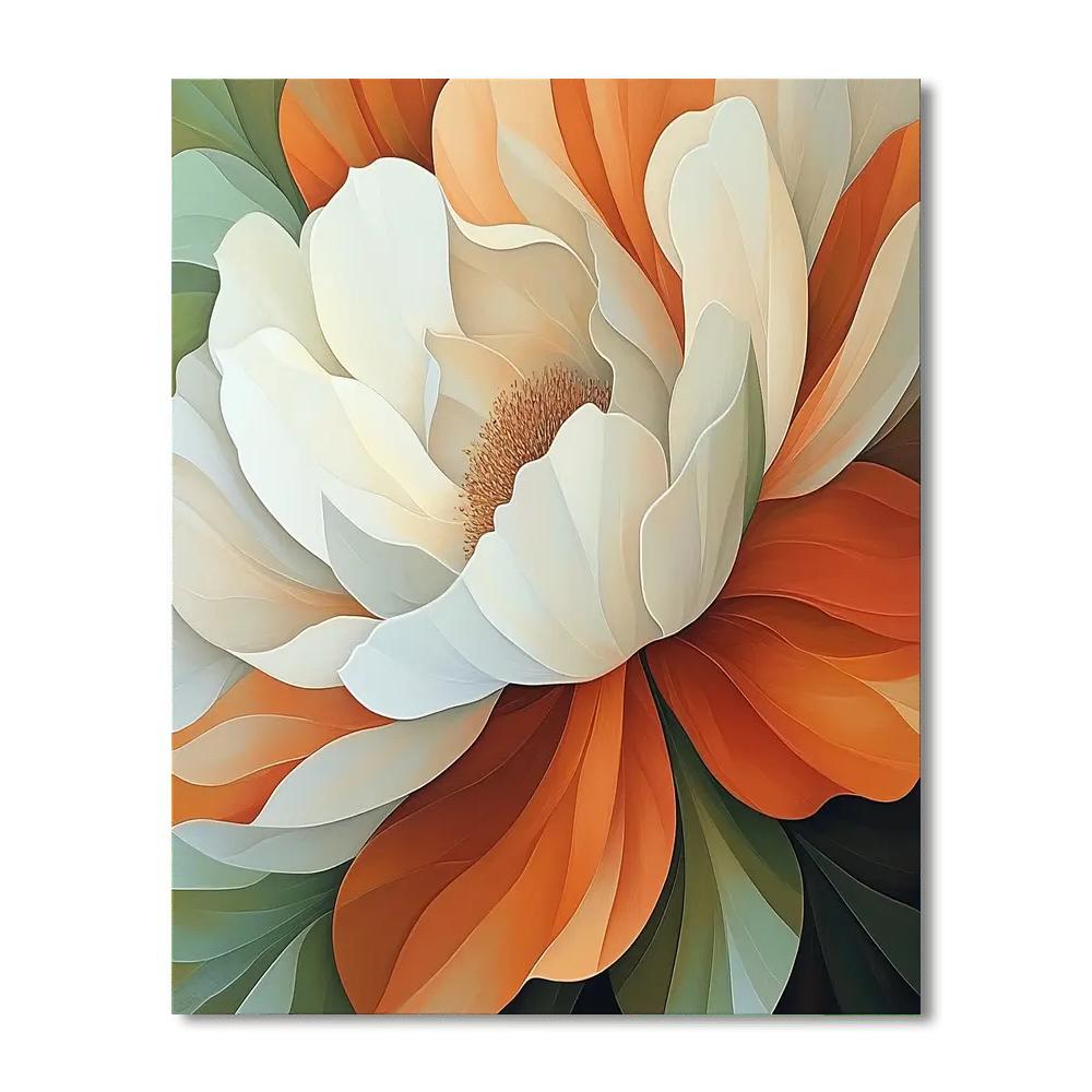 Georgia OKeeffe Inspired Desert Flowers Numbered painting kits