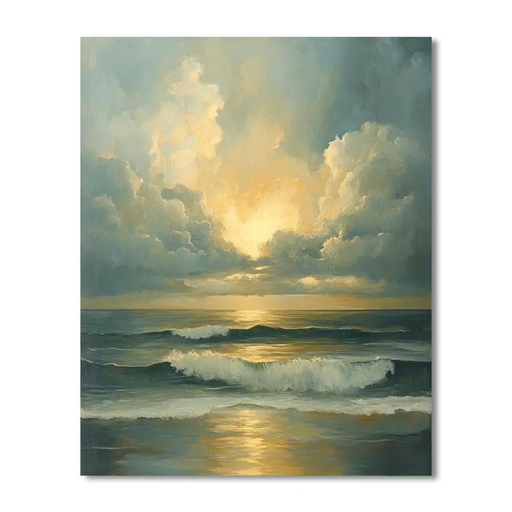 J.M.W. Turner Inspired Storm At Sea Numbered painting kits