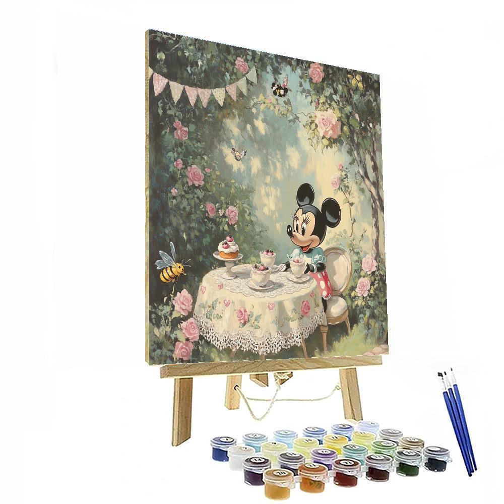 Minnie Mouse Garden Tea Paint by numbers kits