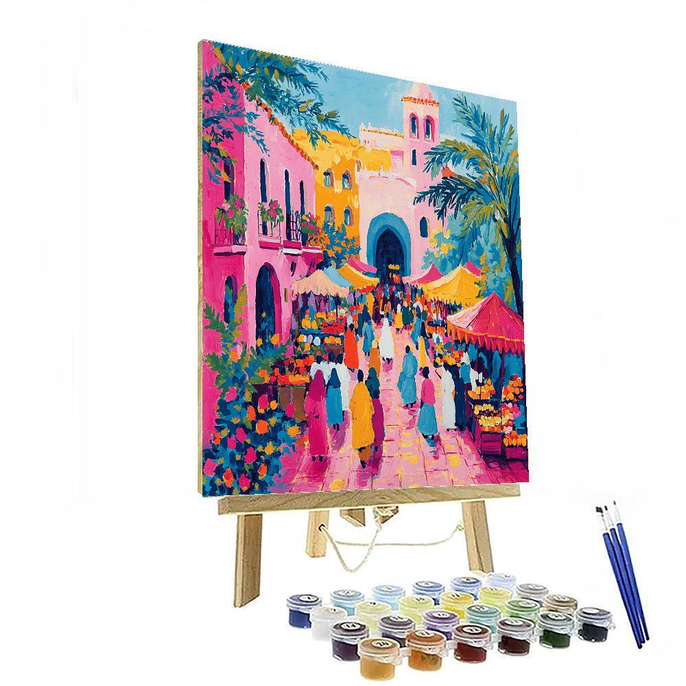 Henri Matisse Inspired Colorful Market Numbered painting kits
