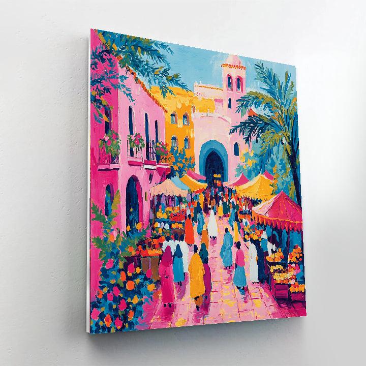 Henri Matisse Inspired Colorful Market Numbered painting kits