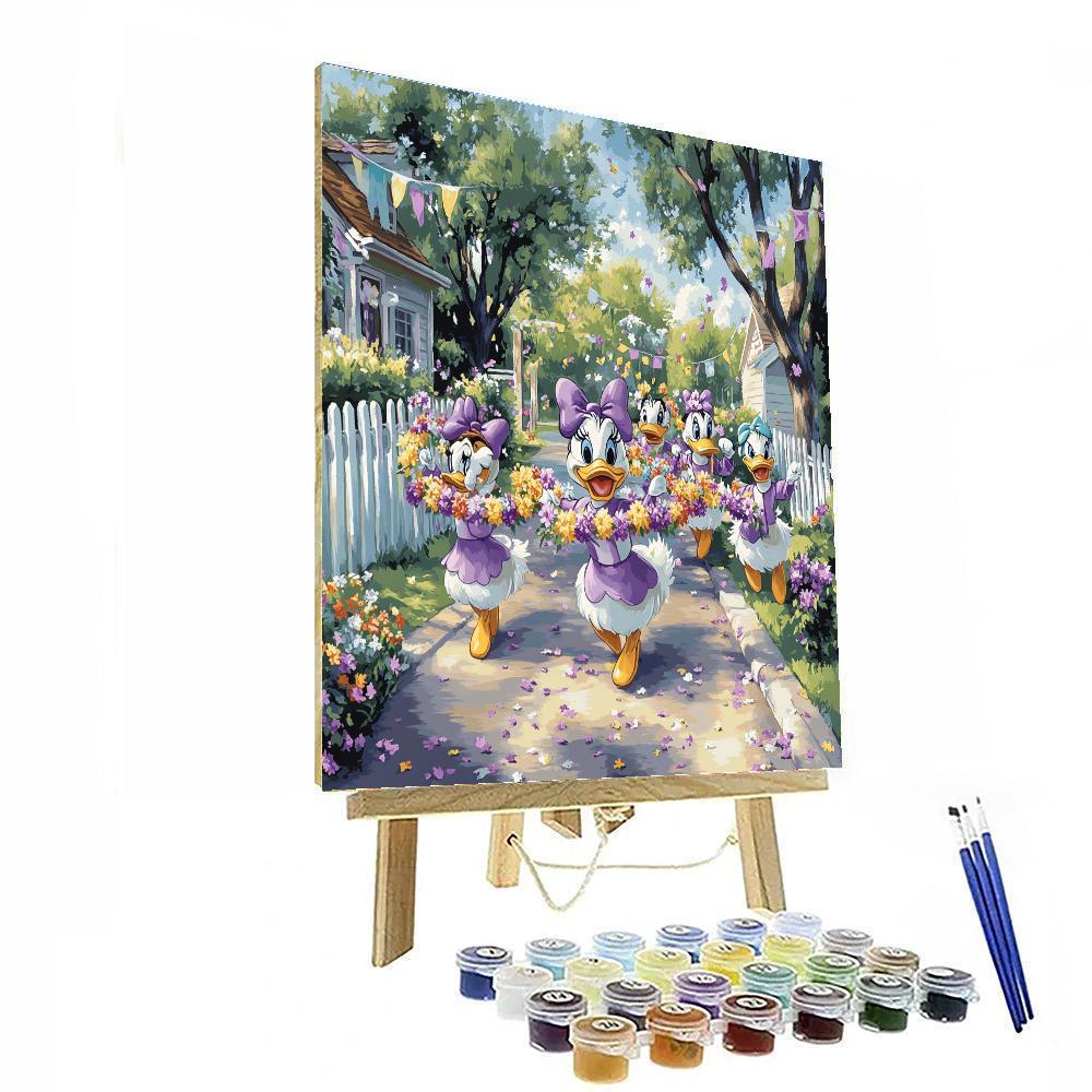 Daisy Duck Flower Parade painting number kit