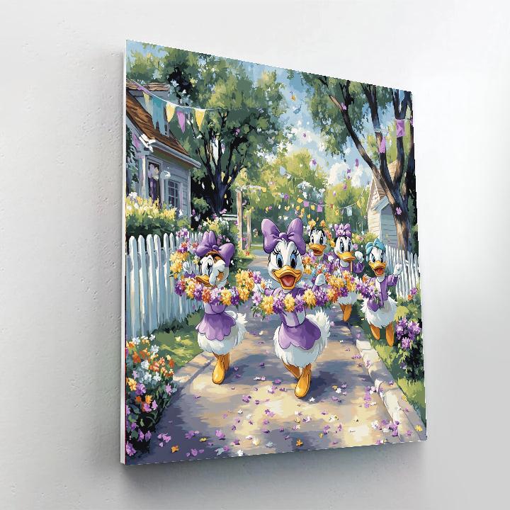 Daisy Duck Flower Parade painting number kit
