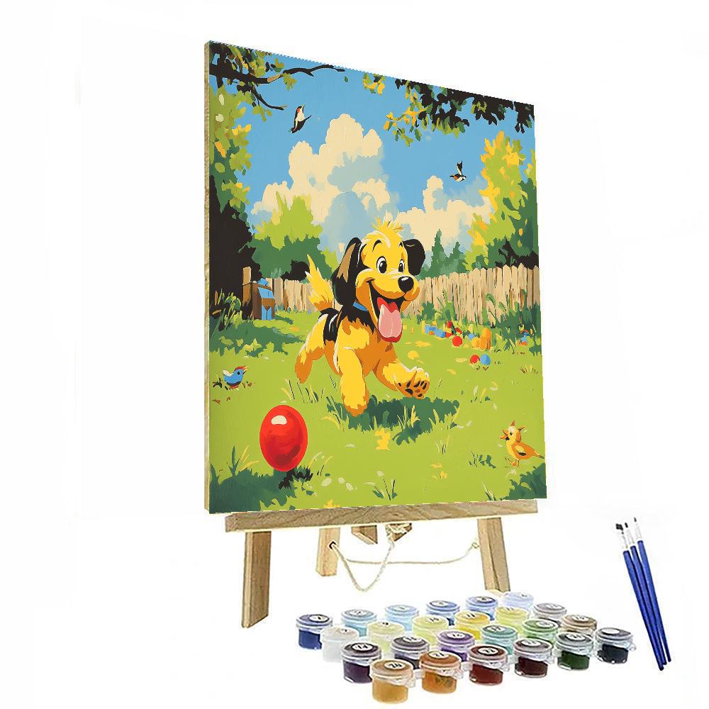 Pluto Fetch Adventure Paint by numbers art