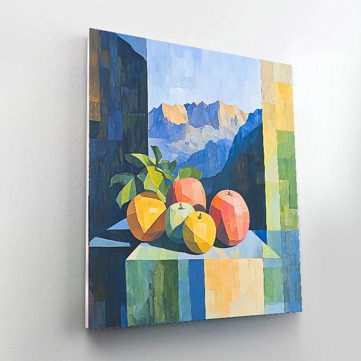 Cezanne Inspired Mountain Still Life Painting by numbers kit