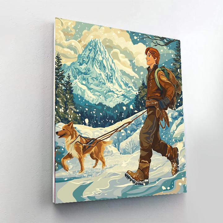 Kristoff Mountain Journey Painting by numbers kit