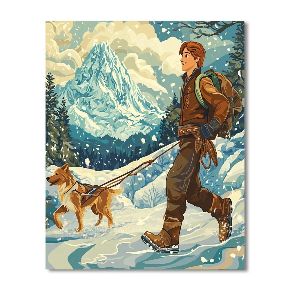 Kristoff Mountain Journey Painting by numbers kit