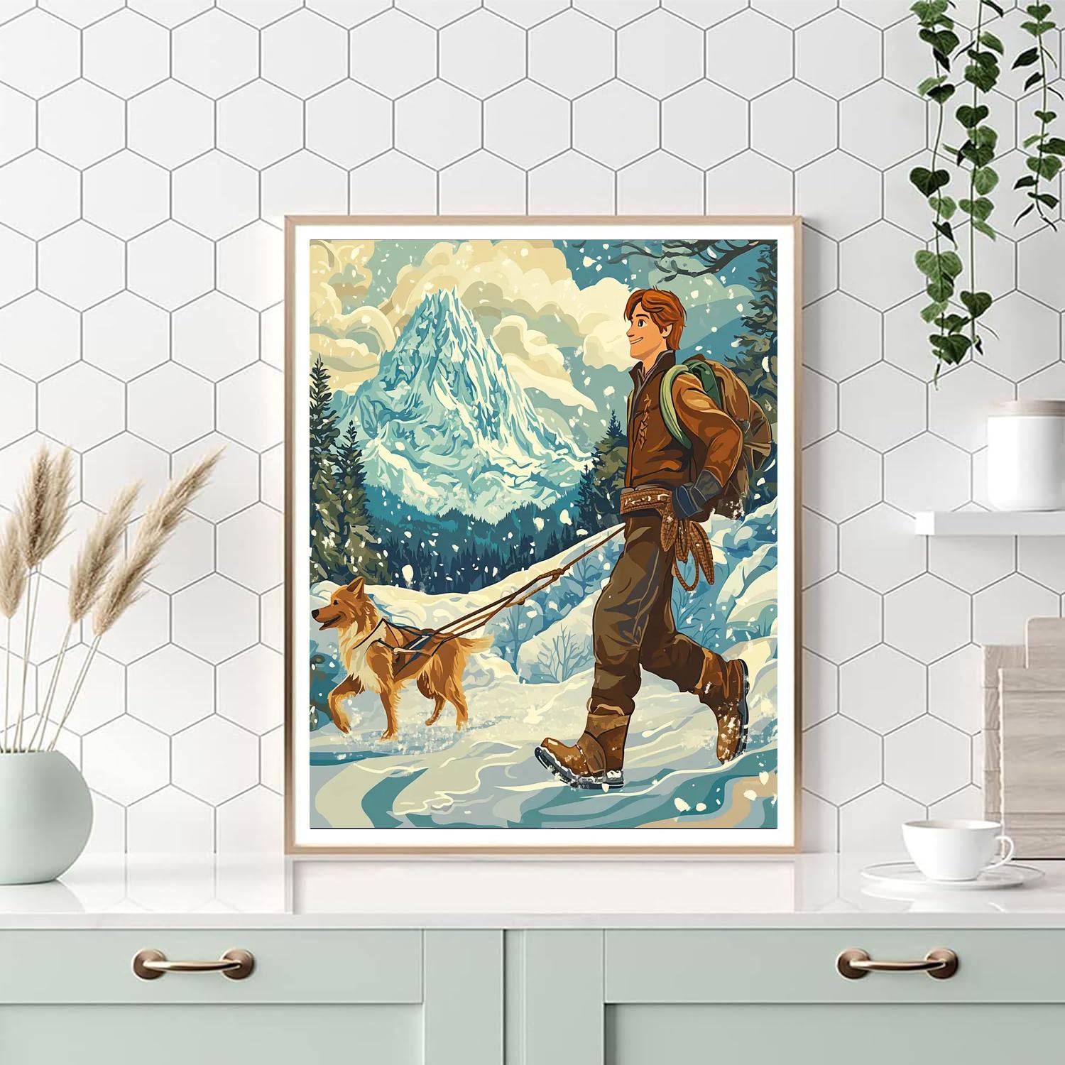 Kristoff Mountain Journey Painting by numbers kit