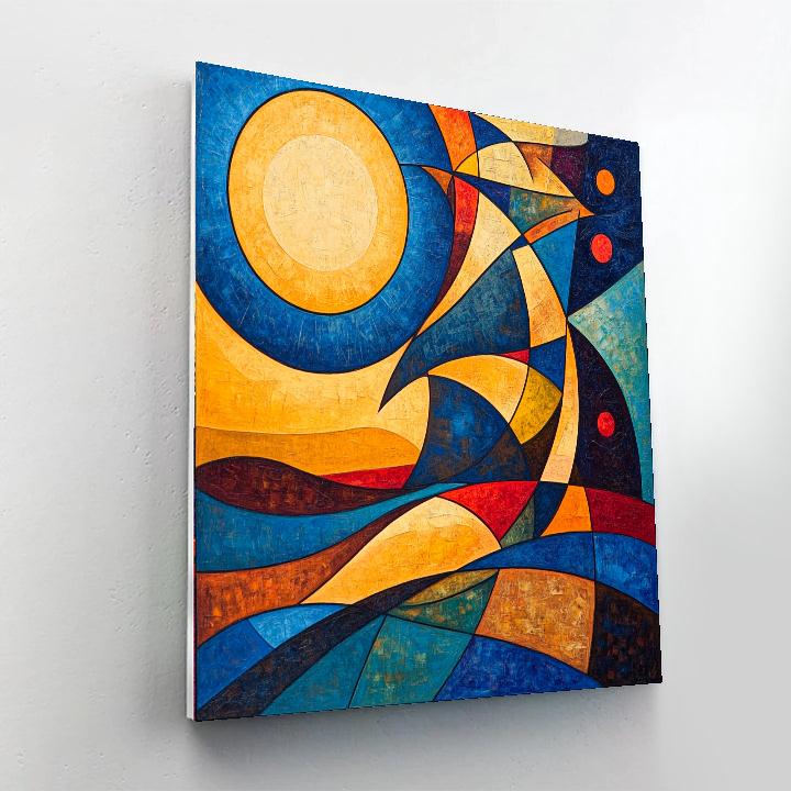 Wassily Kandinsky Inspired Sonic Abstraction Paint by numbers art