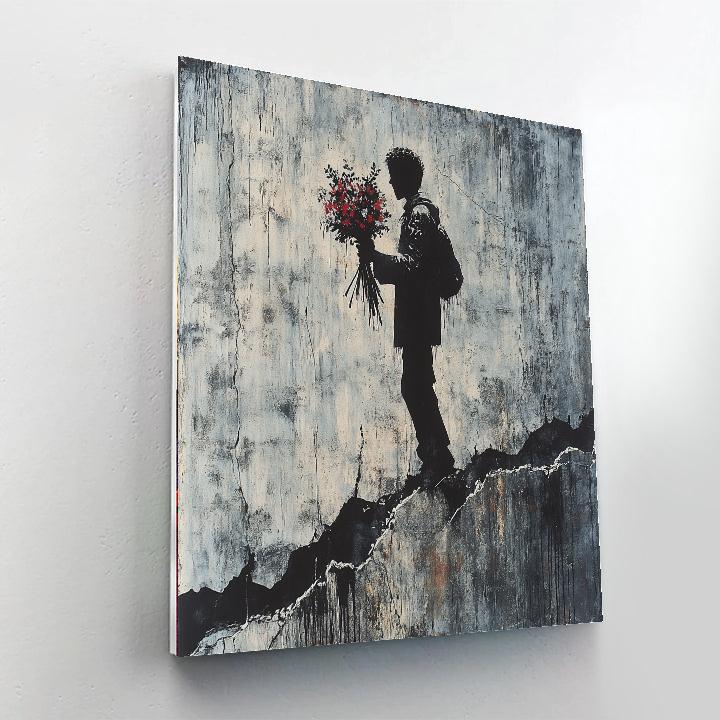 Banksy Inspired Urban Protest paint by numbers