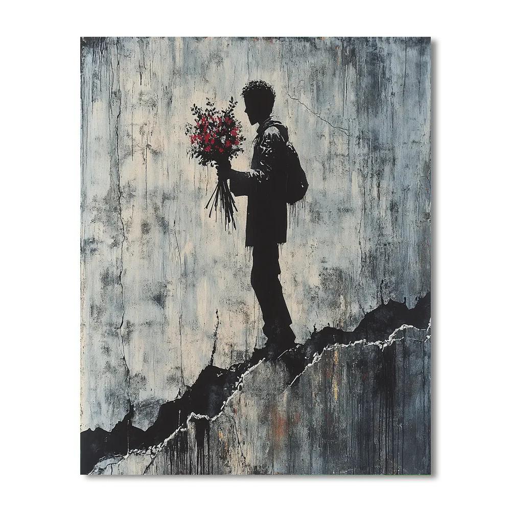 Banksy Inspired Urban Protest paint by numbers