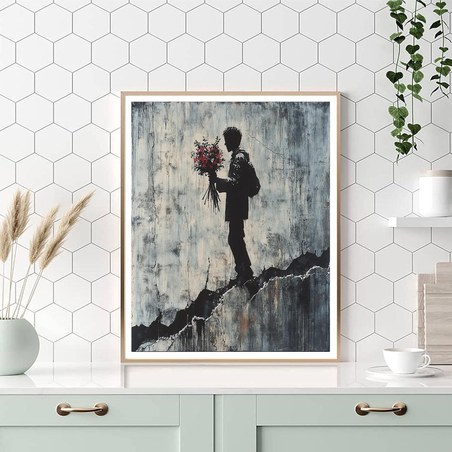 Banksy Inspired Urban Protest paint by numbers