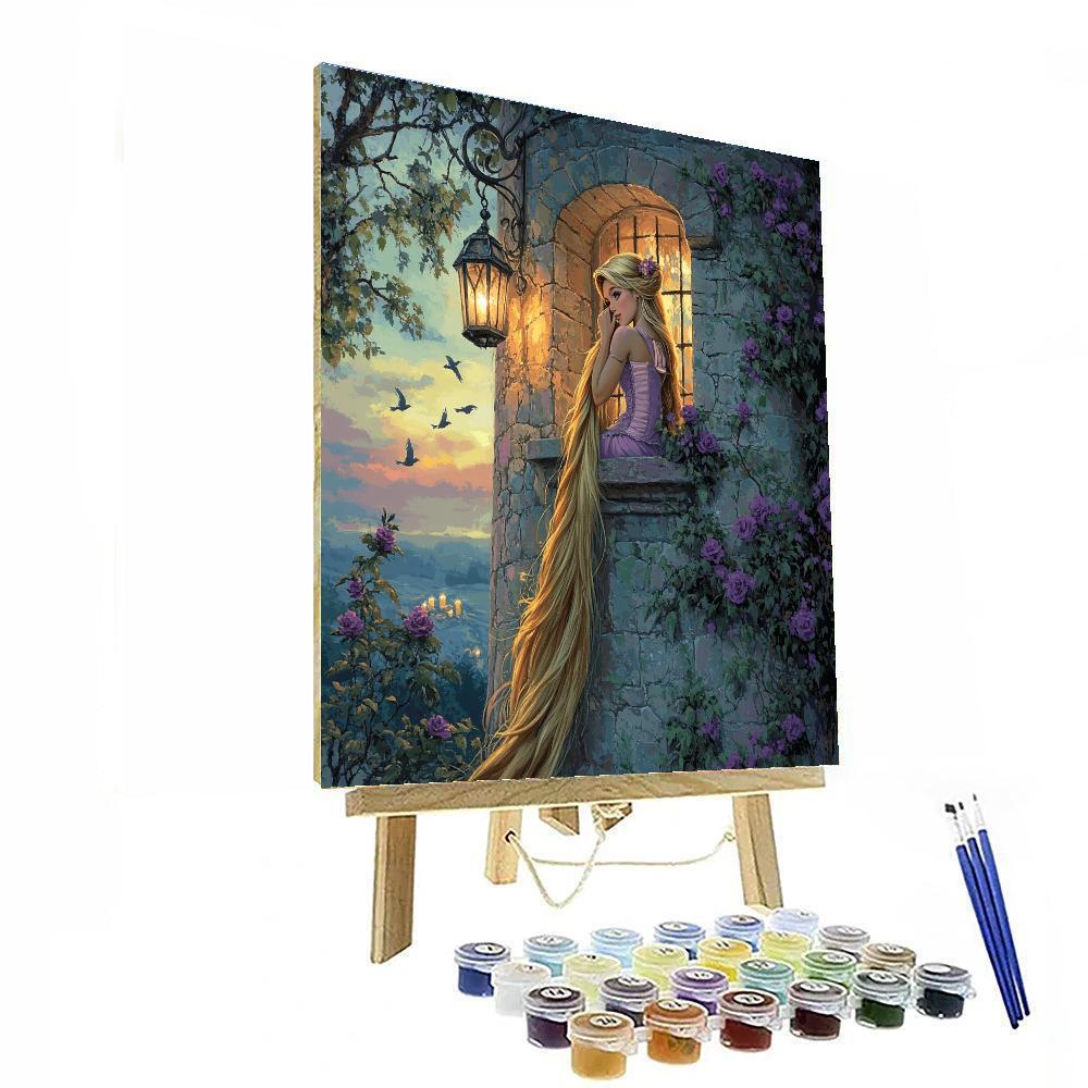 Rapunzel Tower Window DIY paint by numbers