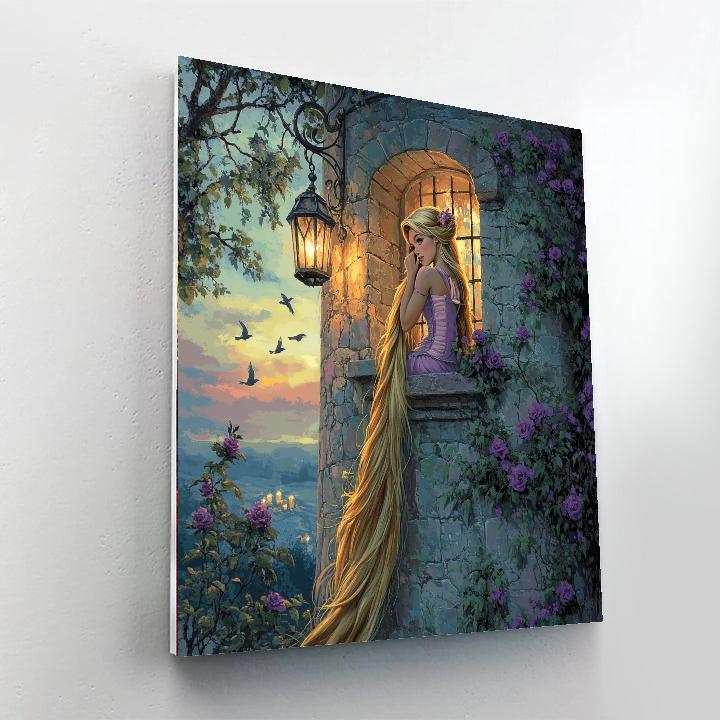 Rapunzel Tower Window DIY paint by numbers