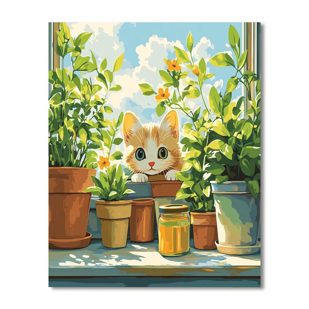 Pascal Sunbeam Hideaway Painting by numbers kit