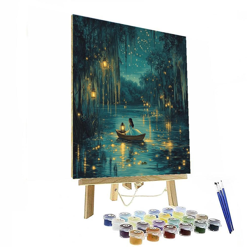 Tiana Swamp Lantern Night Paint by numbers kits