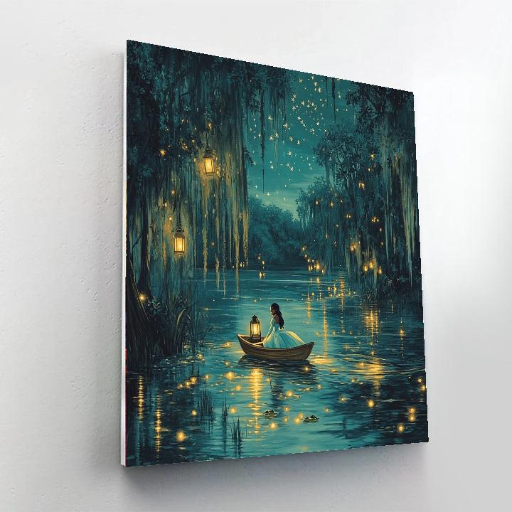 Tiana Swamp Lantern Night Paint by numbers kits