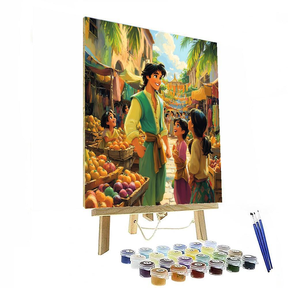 Prince Naveen Market Stroll Number painting