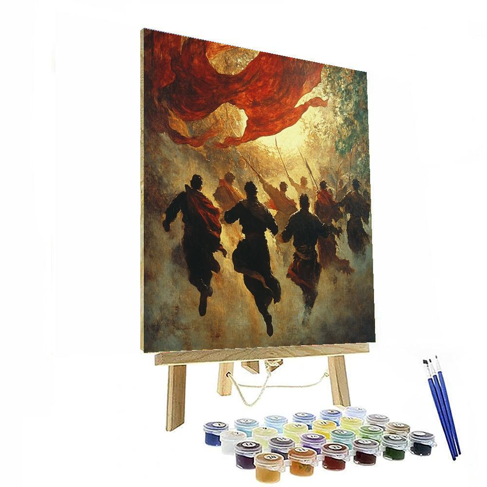 Eugene Delacroix Inspired Heroic Battle Painting by numbers kit