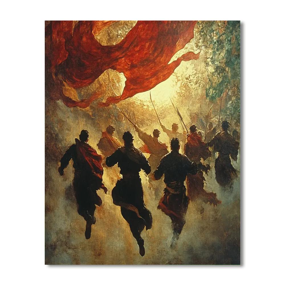 Eugene Delacroix Inspired Heroic Battle Painting by numbers kit
