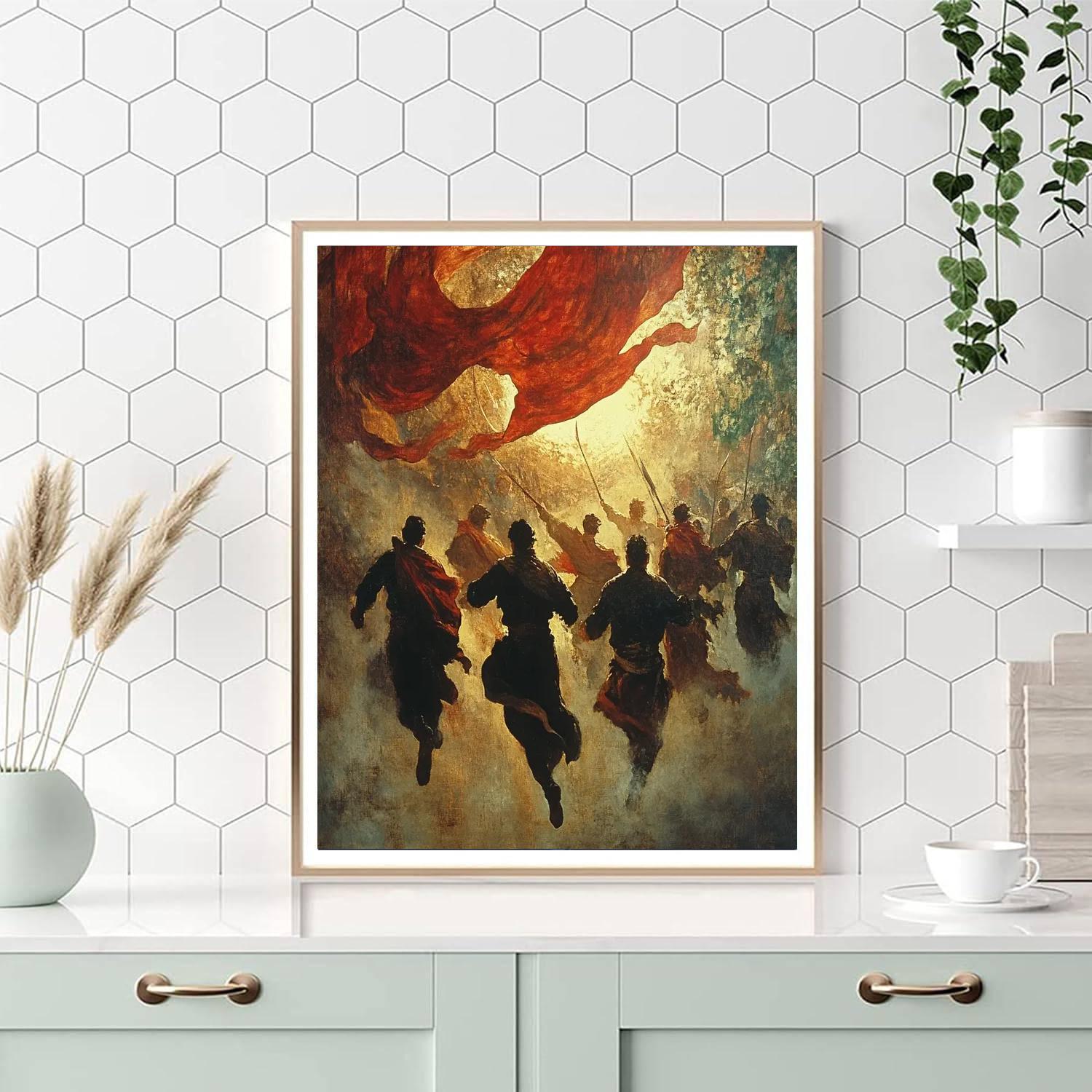 Eugene Delacroix Inspired Heroic Battle Painting by numbers kit