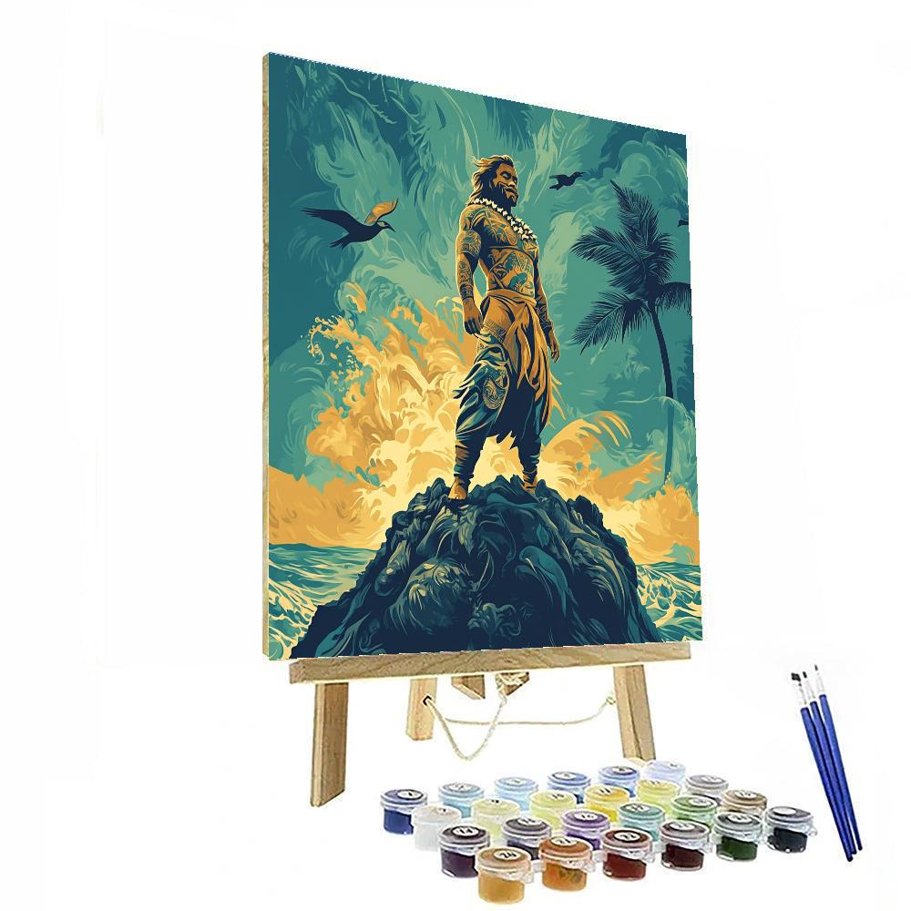 Maui Island Tattoo Tale paint by color