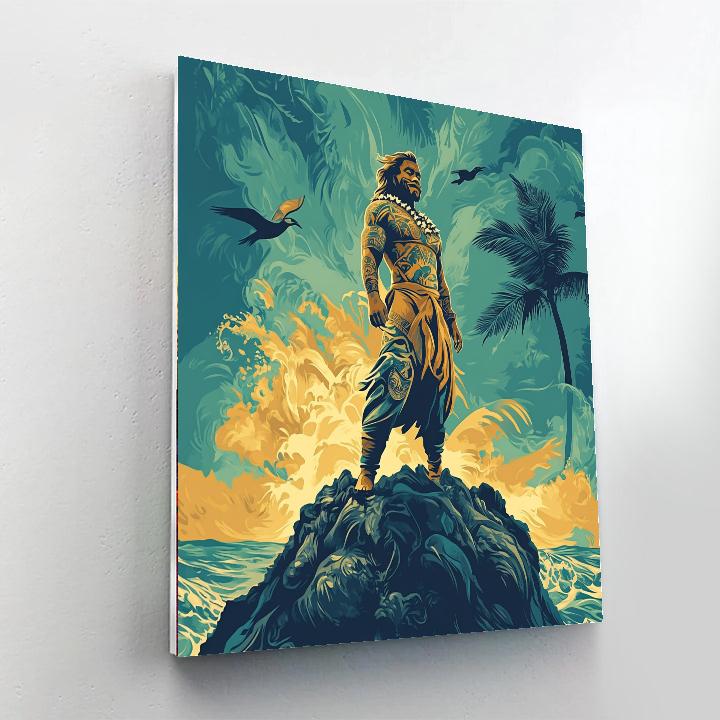 Maui Island Tattoo Tale paint by color