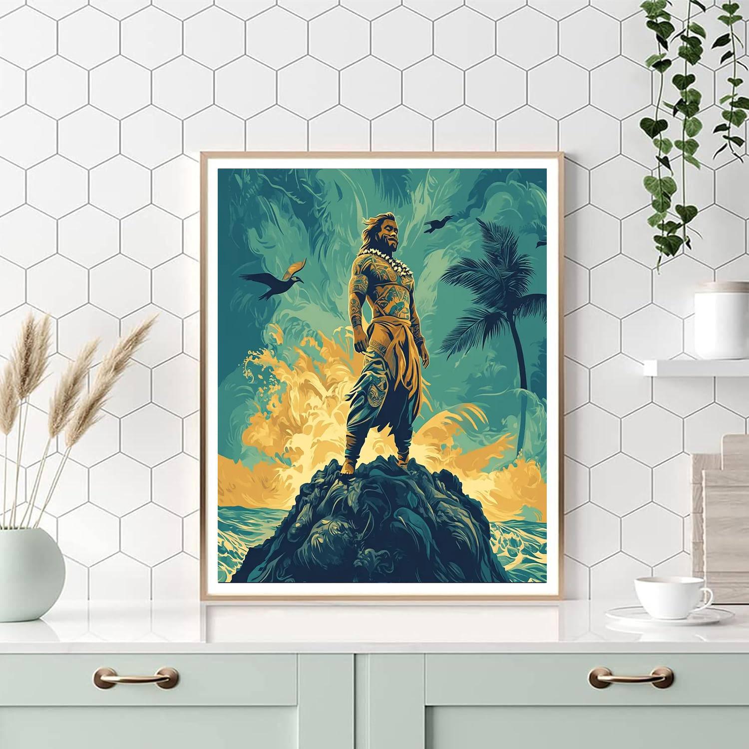 Maui Island Tattoo Tale paint by color