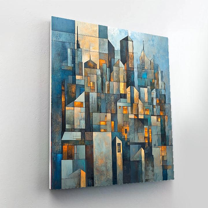 Pablo Picasso Inspired Cubist Cityscape Paint by numbers kits