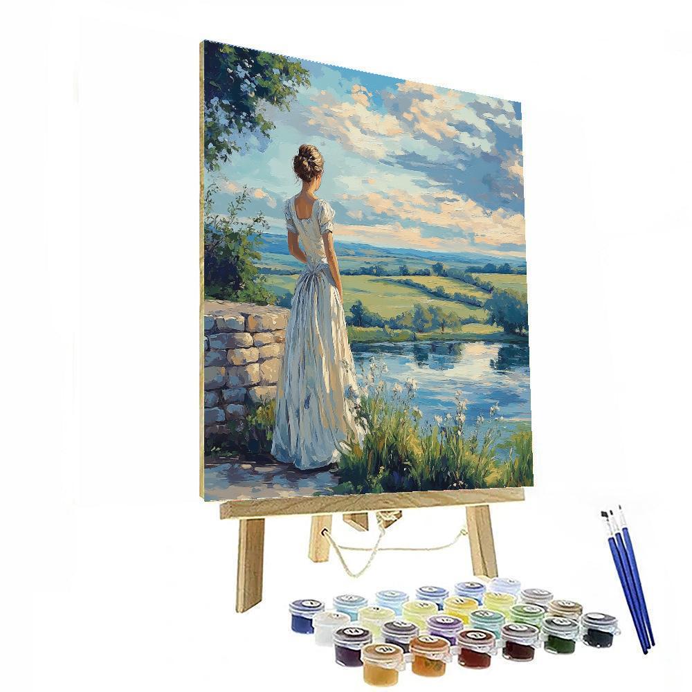 Thomas Gainsborough Inspired Pastoral Portrait Painting by numbers kit