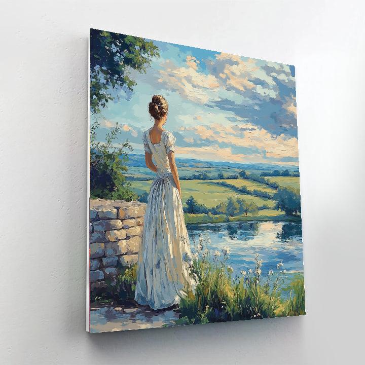Thomas Gainsborough Inspired Pastoral Portrait Painting by numbers kit