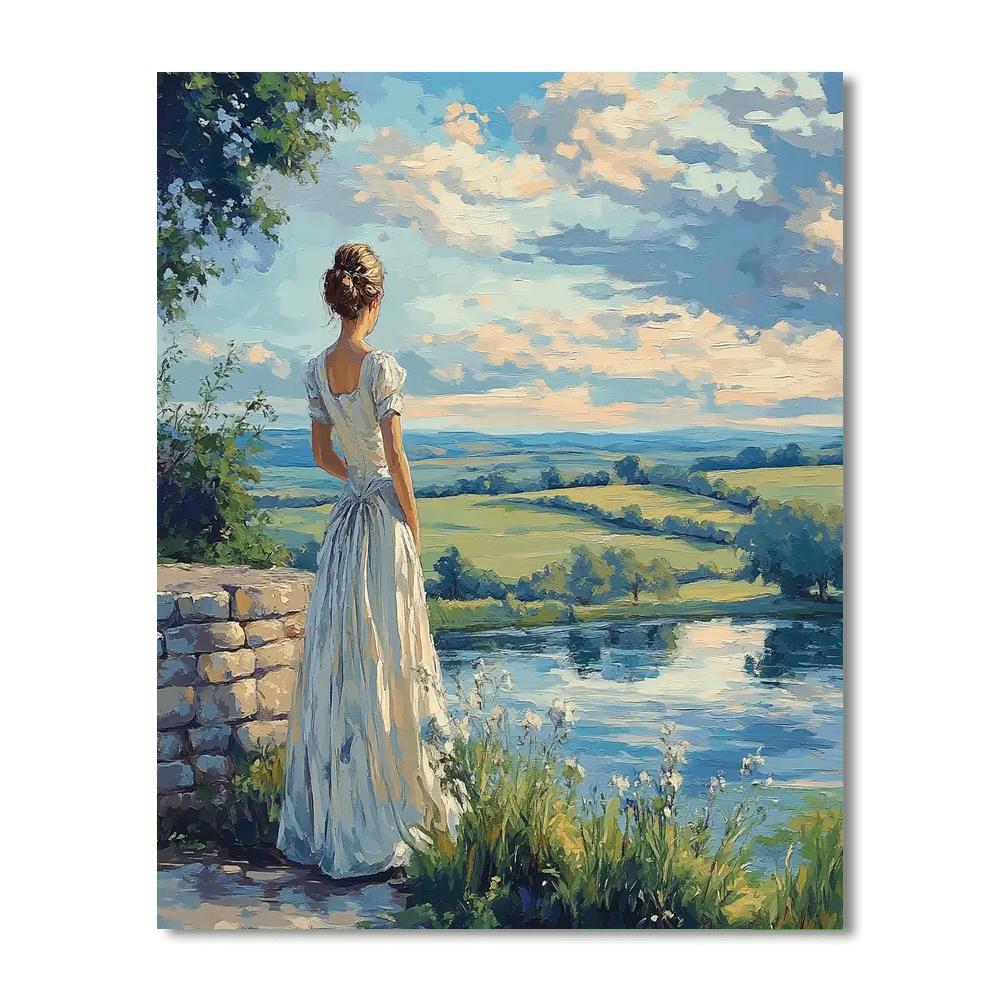 Thomas Gainsborough Inspired Pastoral Portrait Painting by numbers kit