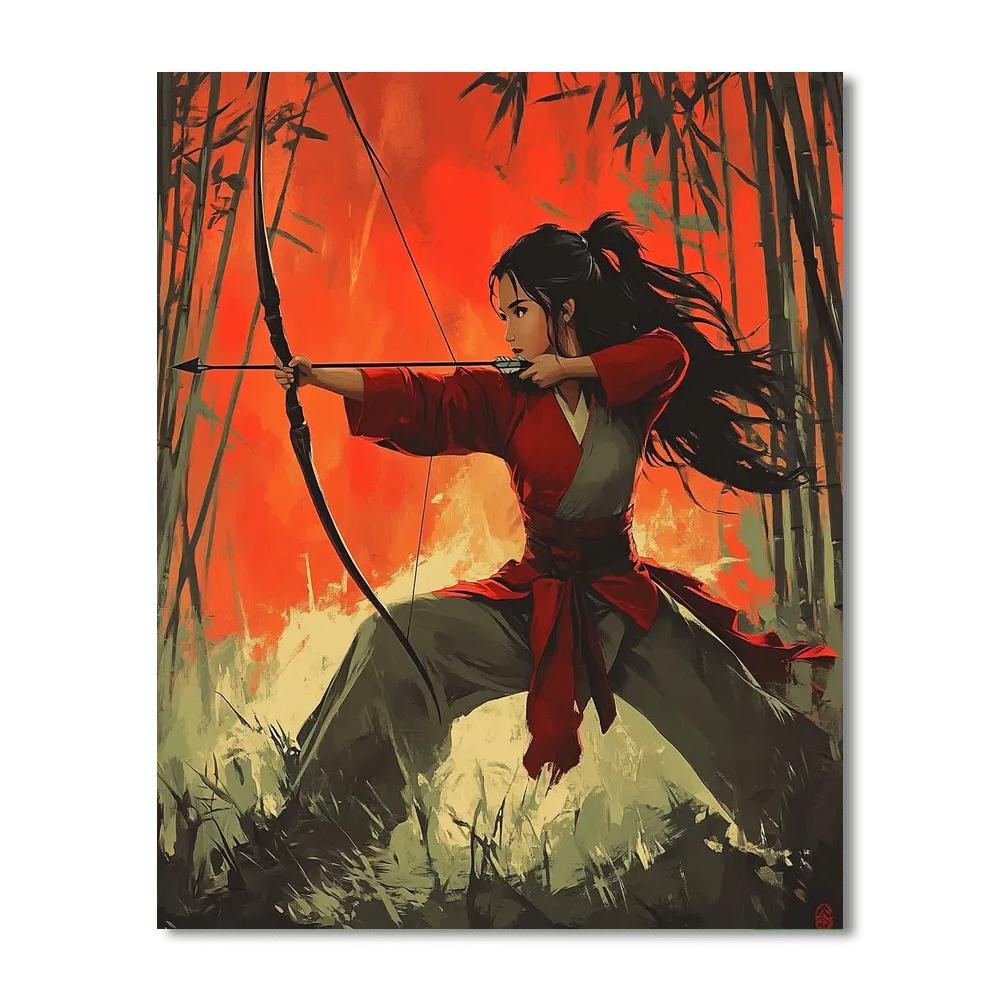 Mulan Courage Training paint by number