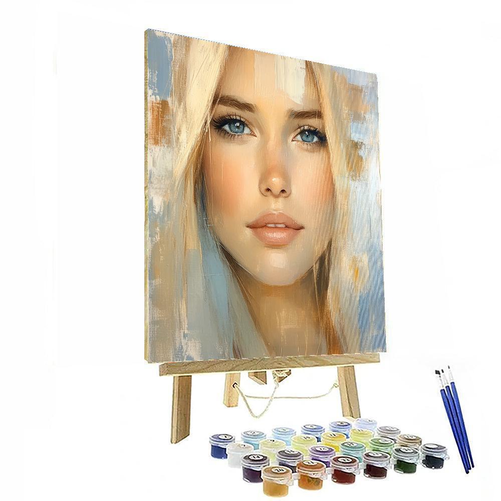 Amedeo Modigliani Inspired Elongated Portrait Paint by numbers kits
