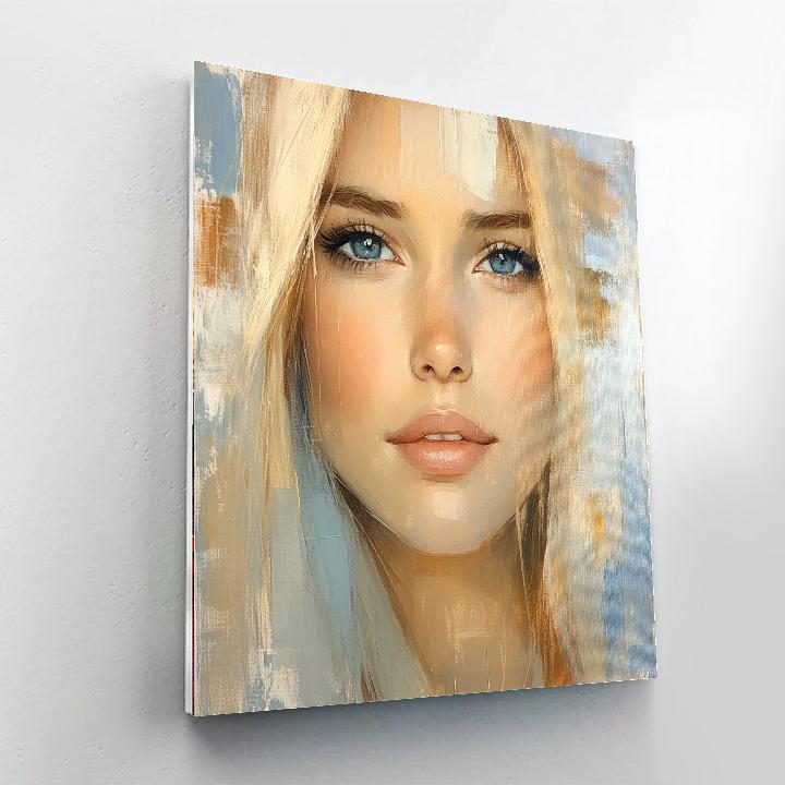 Amedeo Modigliani Inspired Elongated Portrait Paint by numbers kits