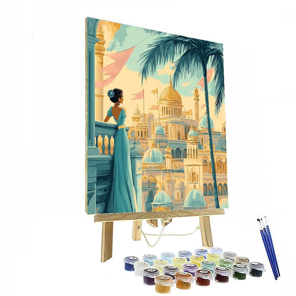 Jasmine Palace Balcony paint by numbers