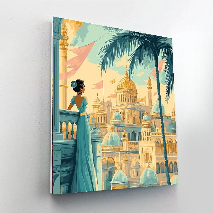 Jasmine Palace Balcony paint by numbers