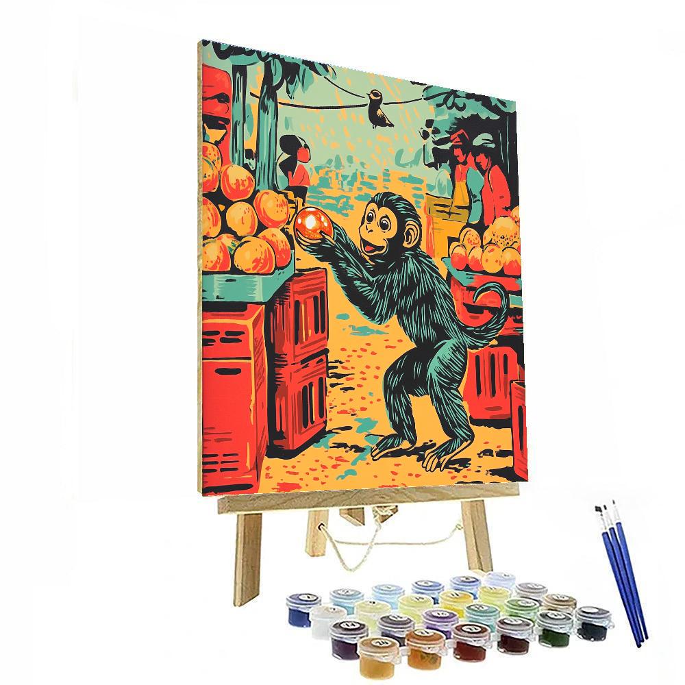 Abu Market Mischief paint by color