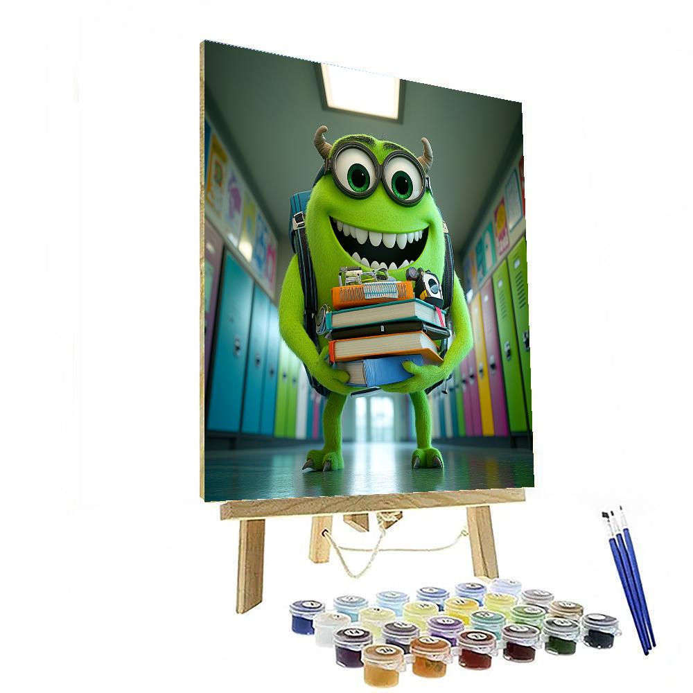 Mike Wazowski Goofy Grin Numbered painting kits